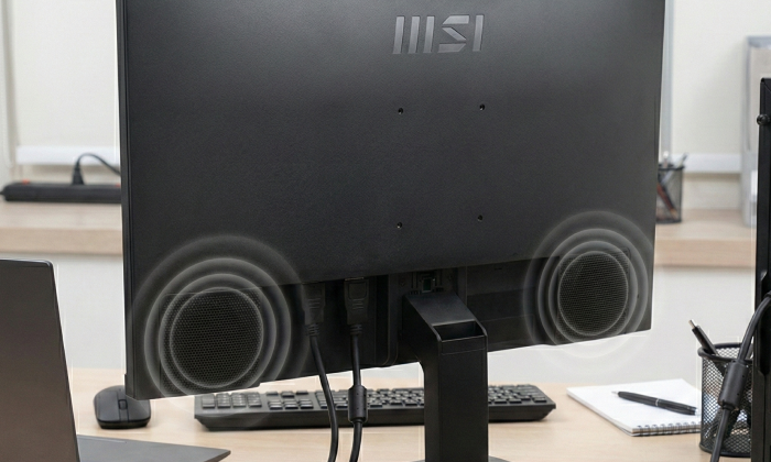 Versatile Connectivity and Built-in Speakers