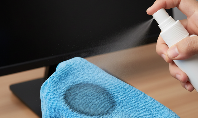 3. Dampen the Cloth: 