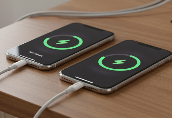 Charge both iPhones: 